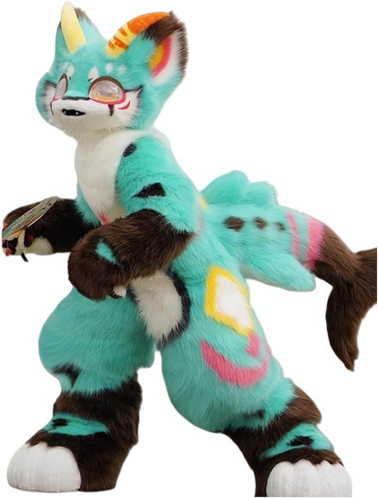 Amazon | 【KYUUCOS】X ケモノ 着ぐるみ フルスーツ ファースーツ