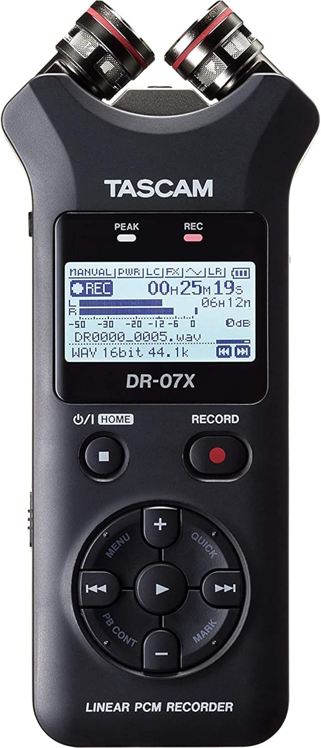 Amazon.com: Tascam DR-07X Stereo Handheld Digital Audio Portable