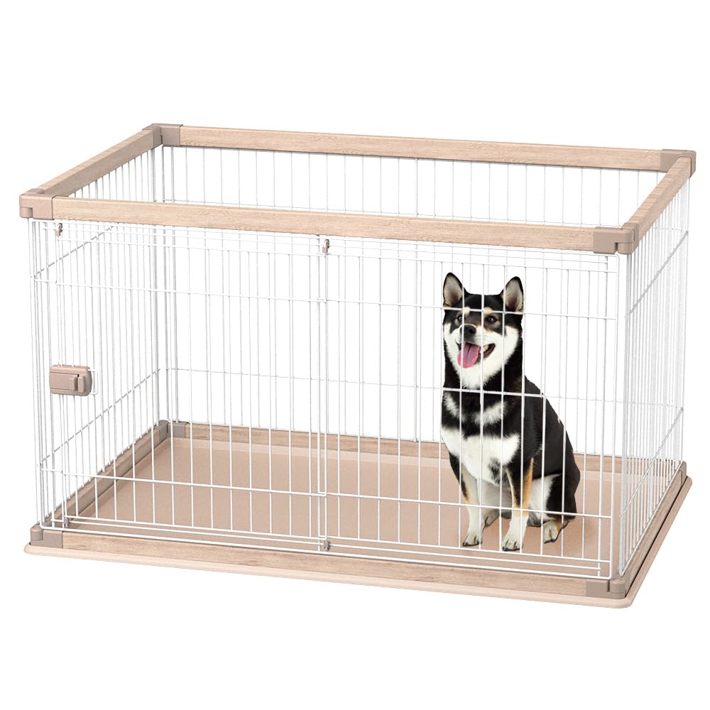 Amazon | アイリスオーヤマ 犬 サークル ウッディサークル ライト