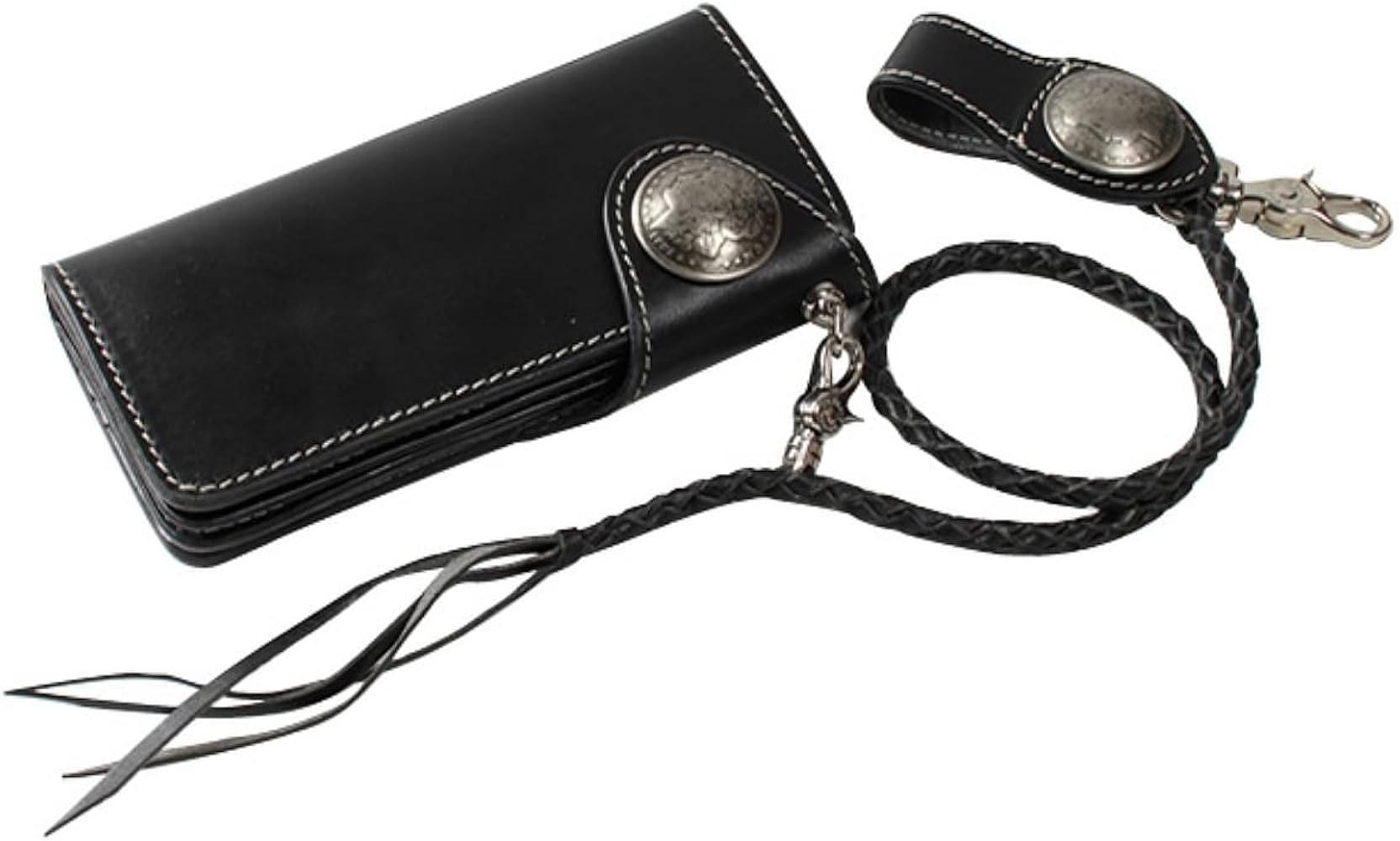 Amazon.co.jp: [デグナー] レザーロングウォレットハーレーバイカーズ