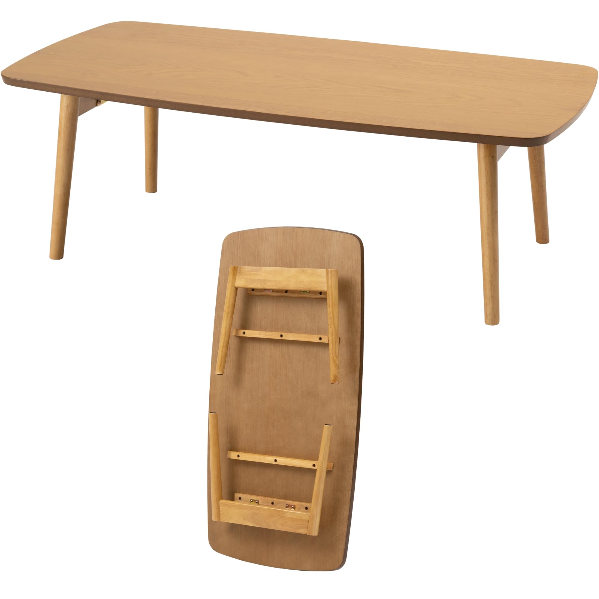 Amazon.com: AZUMAYA Folding Legs Table W41.3 x D20.5 x H14.0