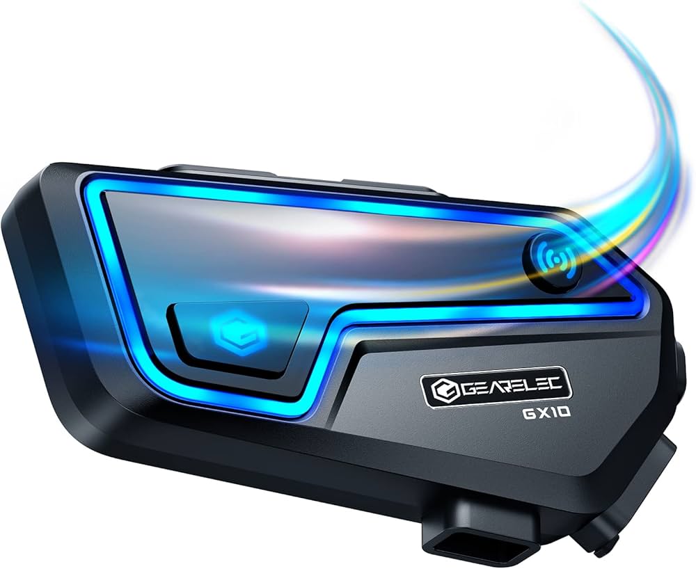 Amazon.co.jp: GEARELEC バイク インカム GX10 1-8人同時通話 インカム