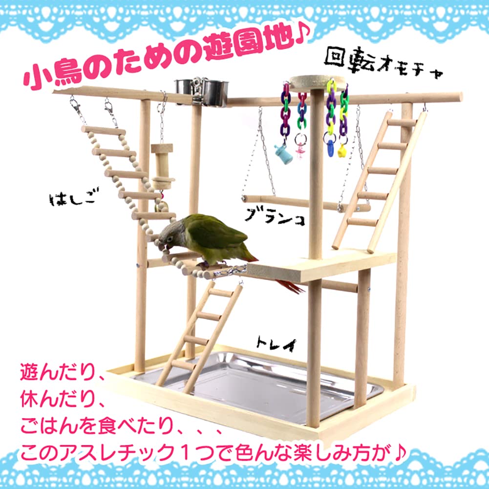 Amazon | fuu バードアスレチック はしごタイプ 小鳥 止まり木 休み場