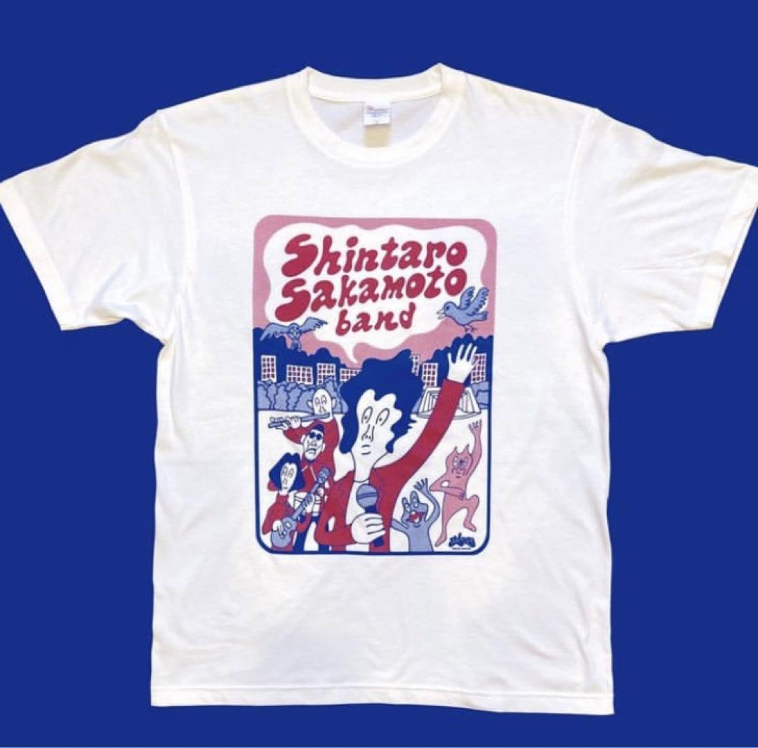 Amazon.co.jp: 坂本慎太郎 Tシャツ Lサイズ 日比谷野音 白 ホワイト