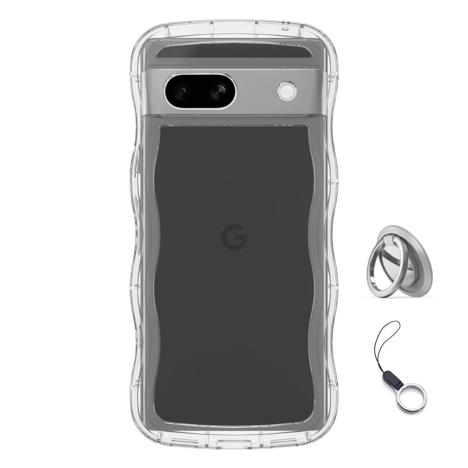 Amazon.co.jp: Google Pixel 6a用ケースクリア リング付き グーグル