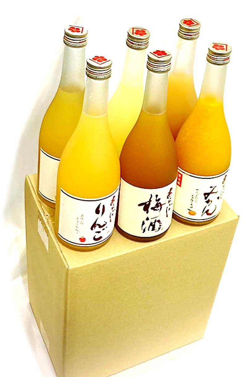 Amazon.co.jp: 梅乃宿 のみくらべ6本セット あらごしゆず・みかん・も