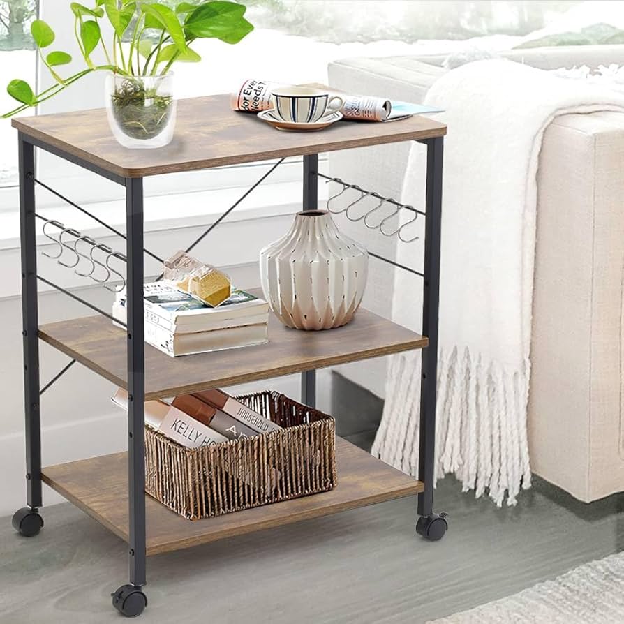 Amazon｜UPstore オープンシェルフ 棚 3段 オープンラック 木製 収納