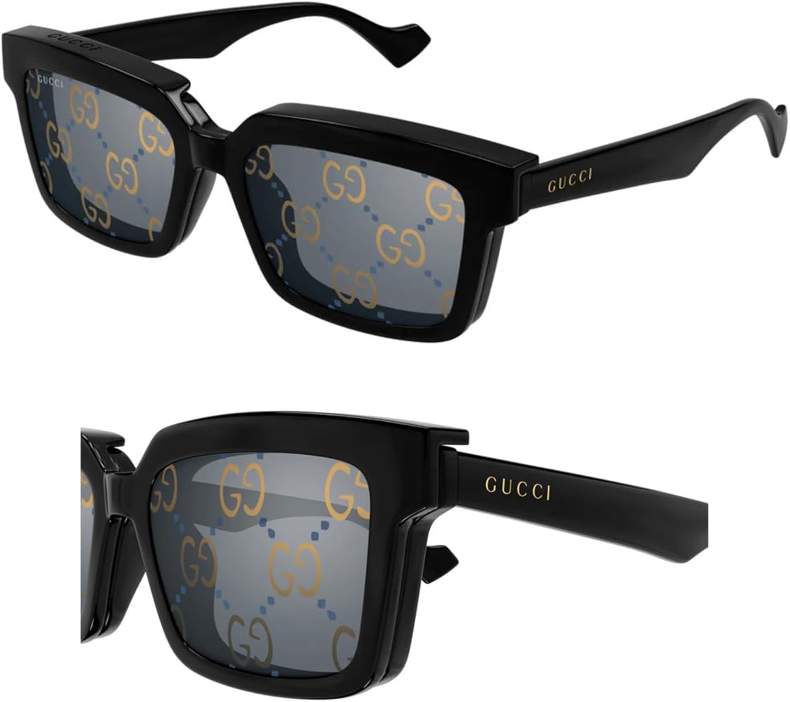 Amazon.com: Gucci GG1543S Lettering Logo Square-Shaped Non