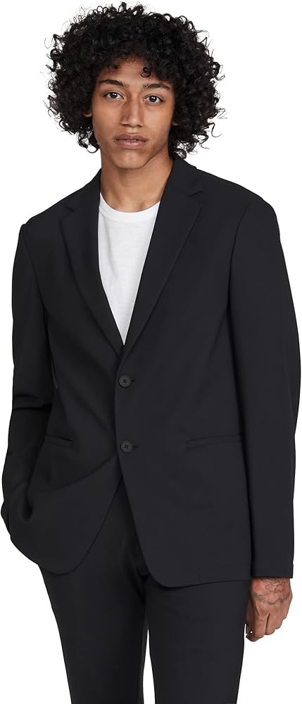 Theory Men's Clinton Precision Ponte Blazer, Black, 36 at Amazon