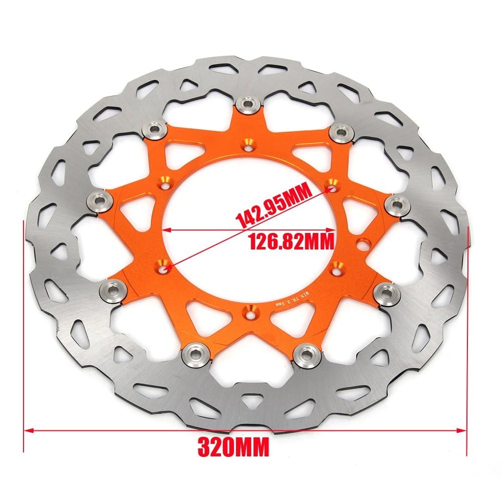 Amazon | ブレーキディスク 320 ミリメートルフロントフローティング
