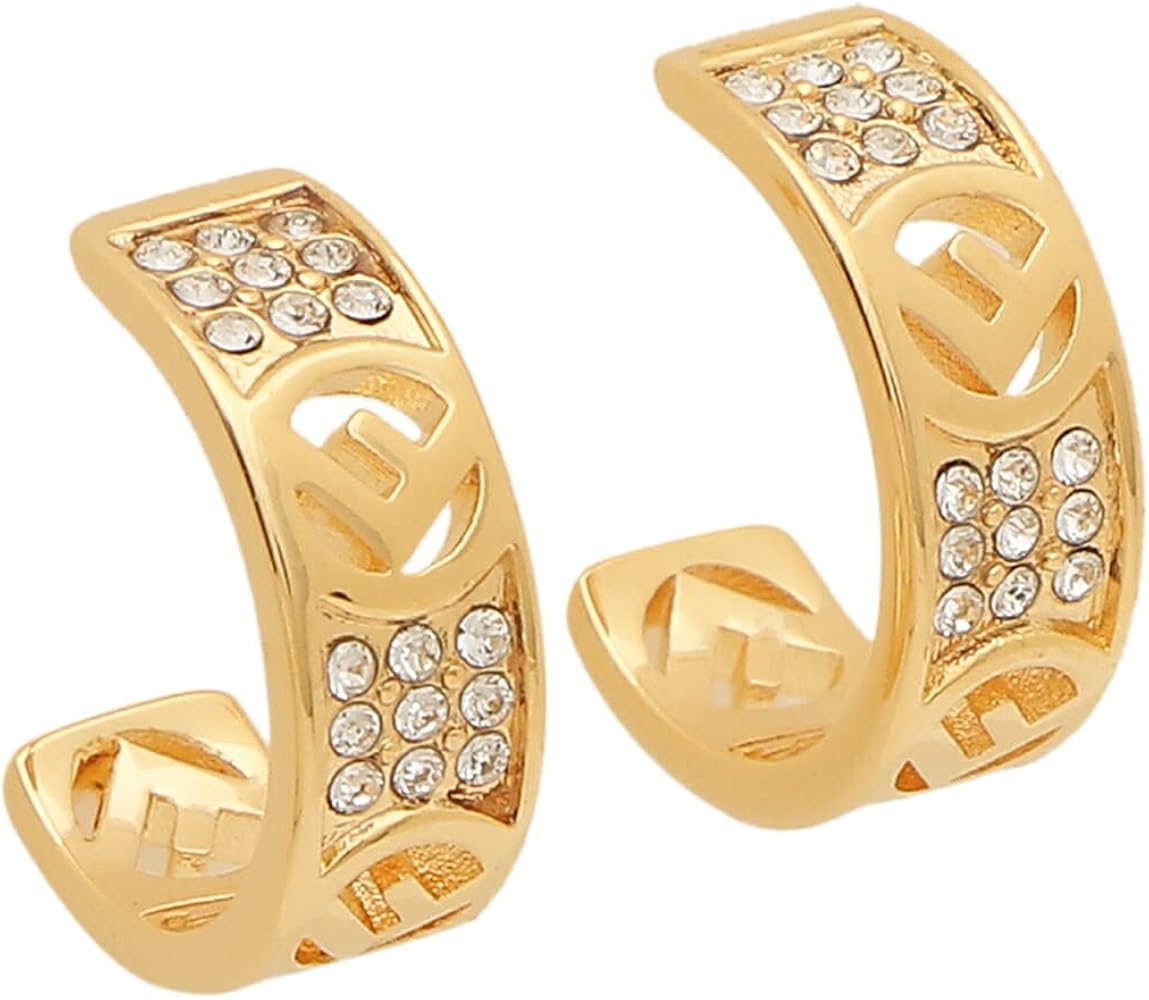 Amazon | [フェンディ]ピアス アクセサリー エフイズフェンディ フープ