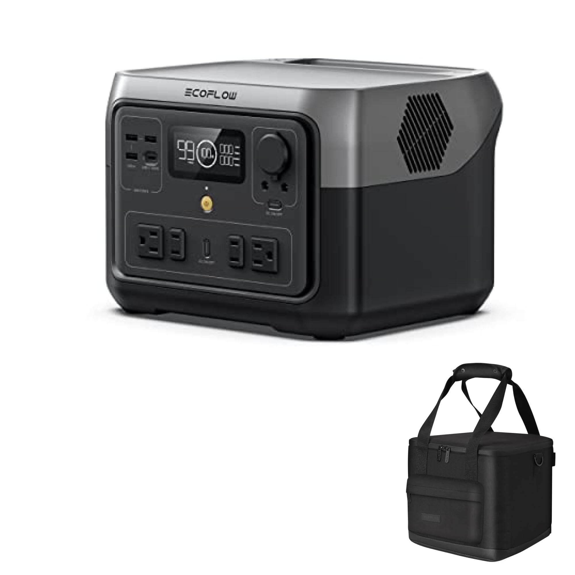 Amazon.co.jp: EcoFlow ポータブル電源 RIVER 2 Max +専用バッグ 2点
