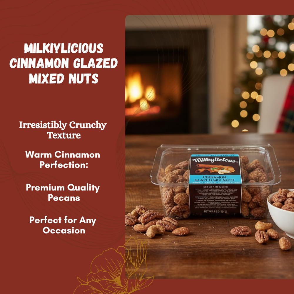 Amazon.com : Hand Roasted Cinnamon Glazed Mixed Nuts - Pecans
