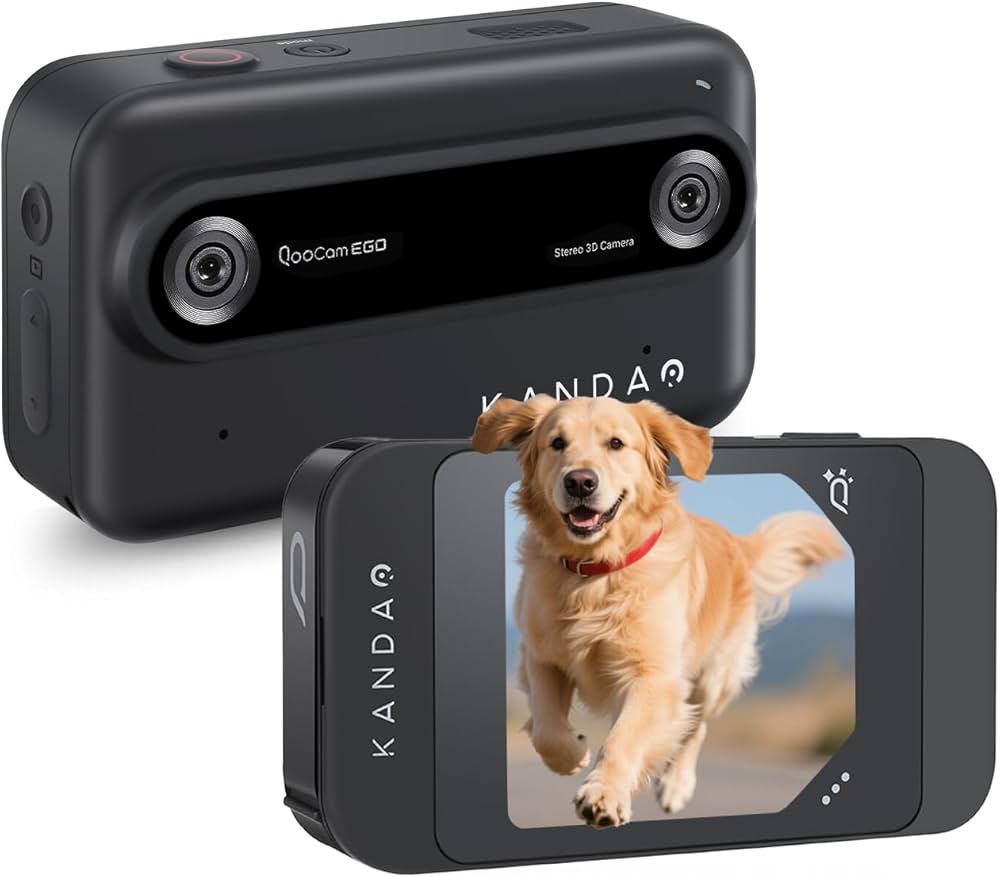 Amazon | KanDao QooCam EGO 3Dカメラ 4K 60FPS 180度立体視撮影 VR