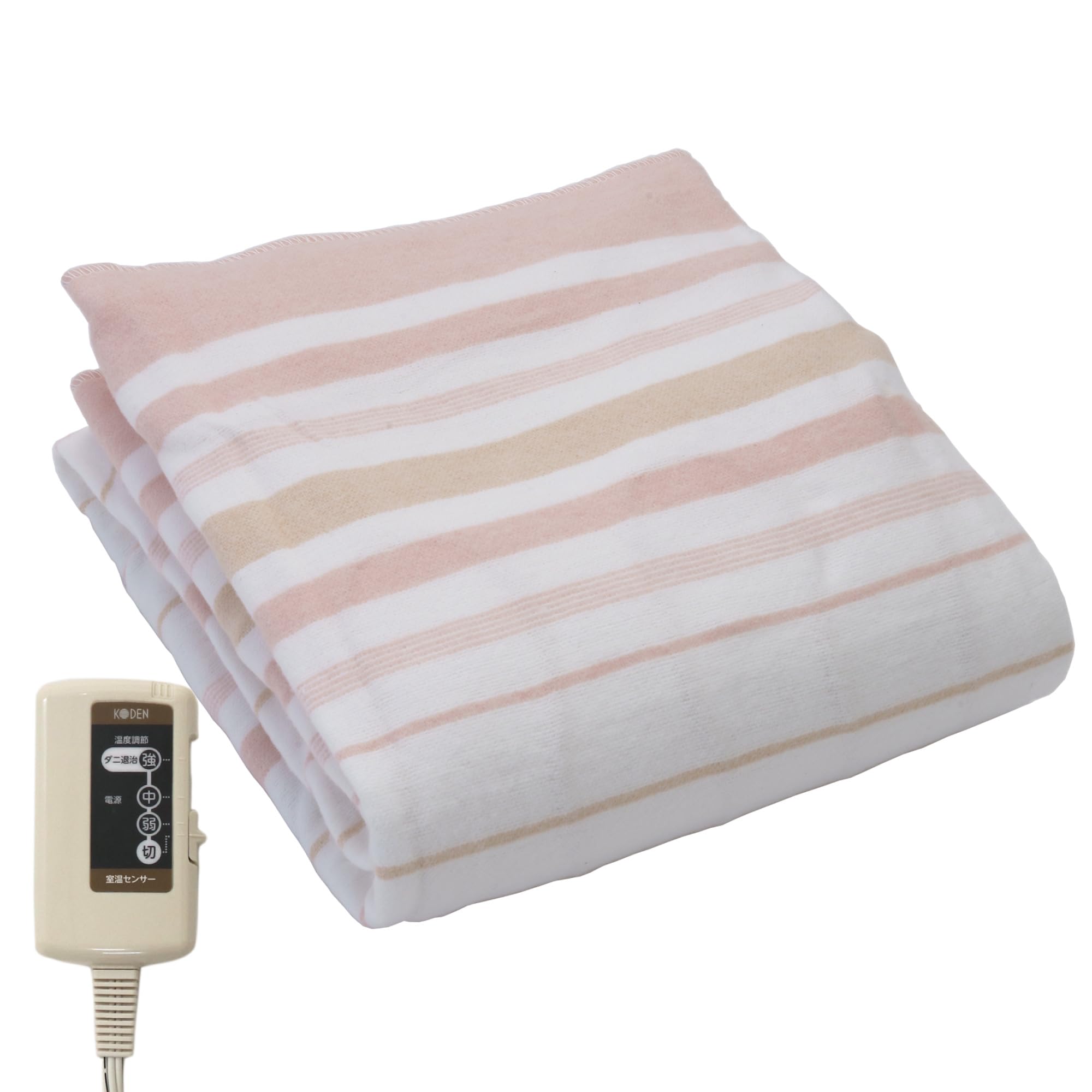 Amazon.co.jp : 広電(KODEN) 電気毛布 敷き 140×80cm レッド ボーダー