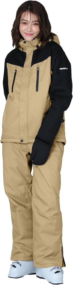 Amazon.co.jp: PONTAPES(ポンタぺス) スキーウェア 上下セット スノボ