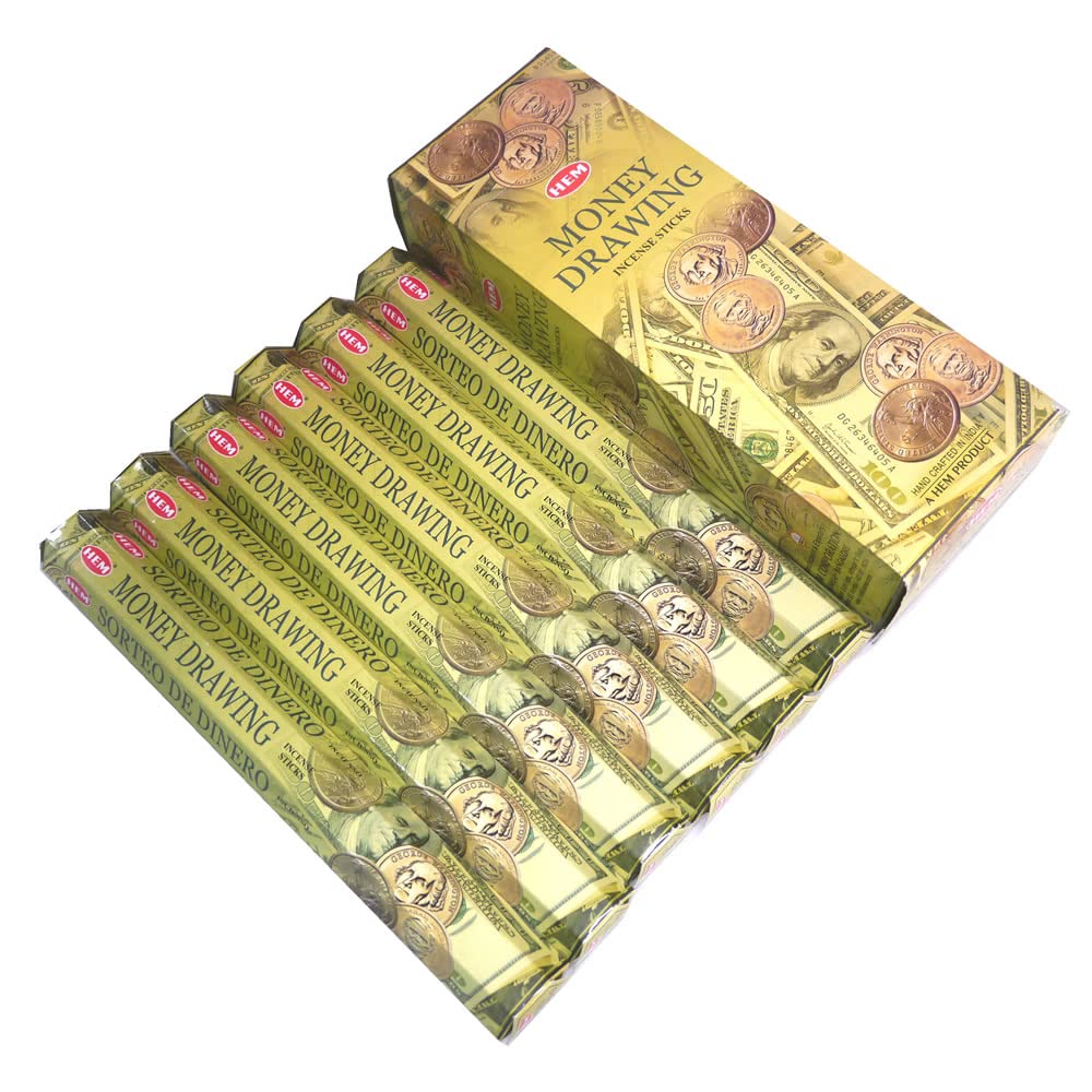 Amazon.co.jp: お香 マネードローイング香 スティック HEM MONEY