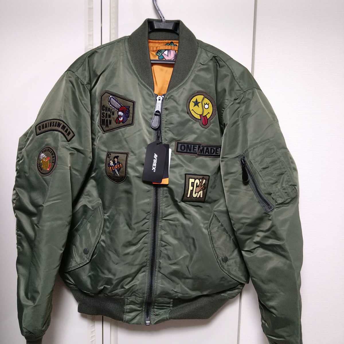 Amazon.co.jp: AVIREX USA/メンズM/限定品/チェンソーマン/ONE MADE