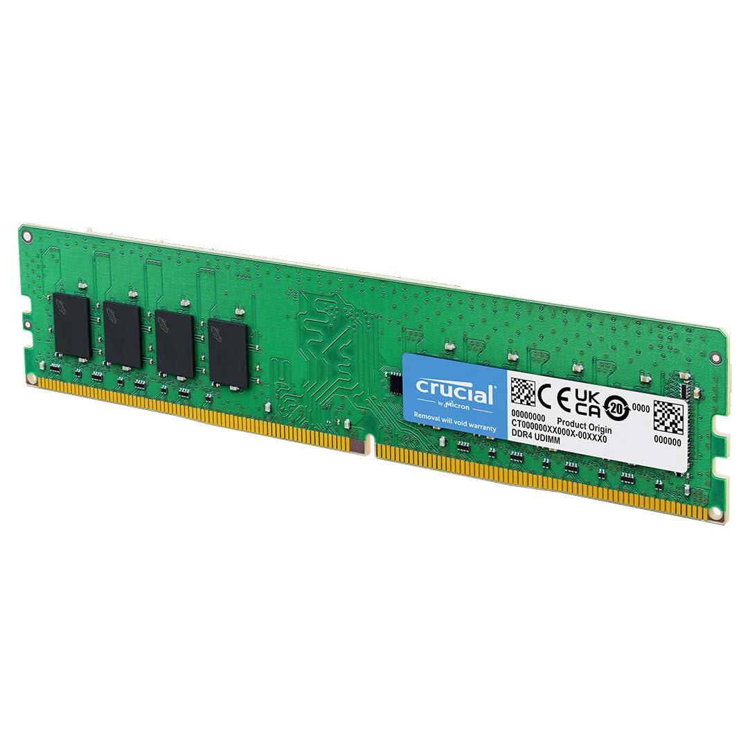 Crucial 32GB DDR4 RAM, 3200MHz (PC4-25600) CL22 Desktop Memory