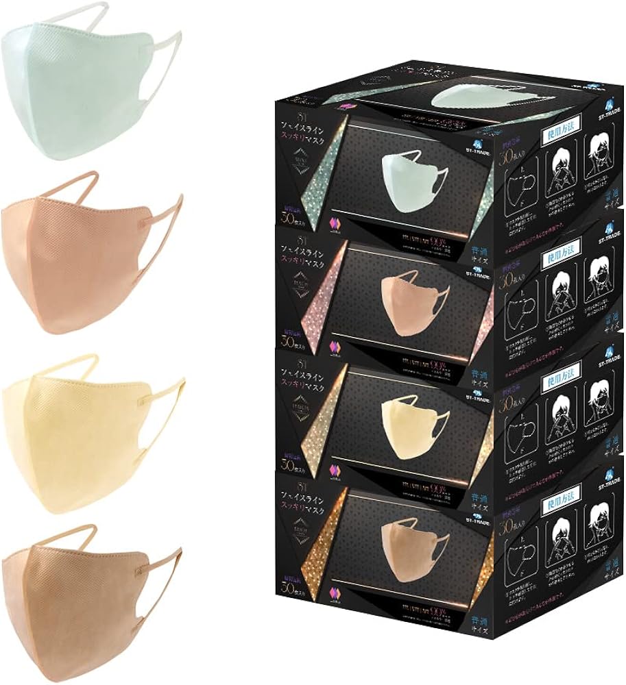 Amazon.co.jp: STフェイスラインスッキリマスク 120枚入り MRIでも
