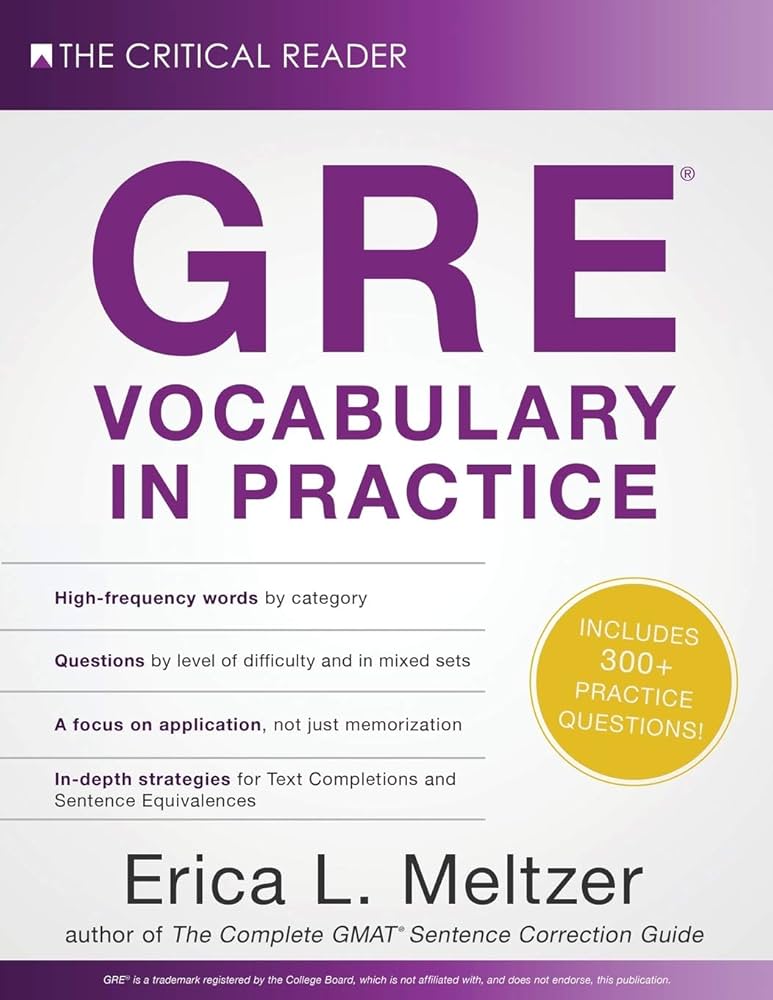GRE Vocabulary in Practice: Meltzer, Erica Lynn: 9780997517835