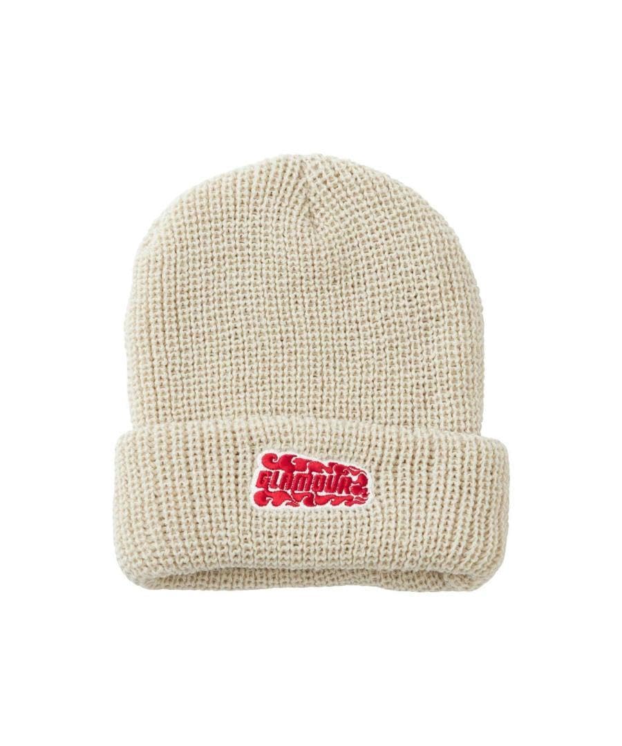 Amazon.co.jp: ヒステリックグラマー FLAME LOGO刺繍 ニットキャップ