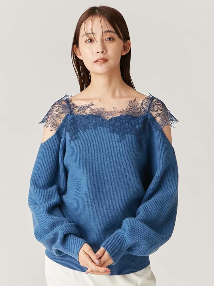 Amazon | [フレイ アイディー] レースオフショルダーカッティング