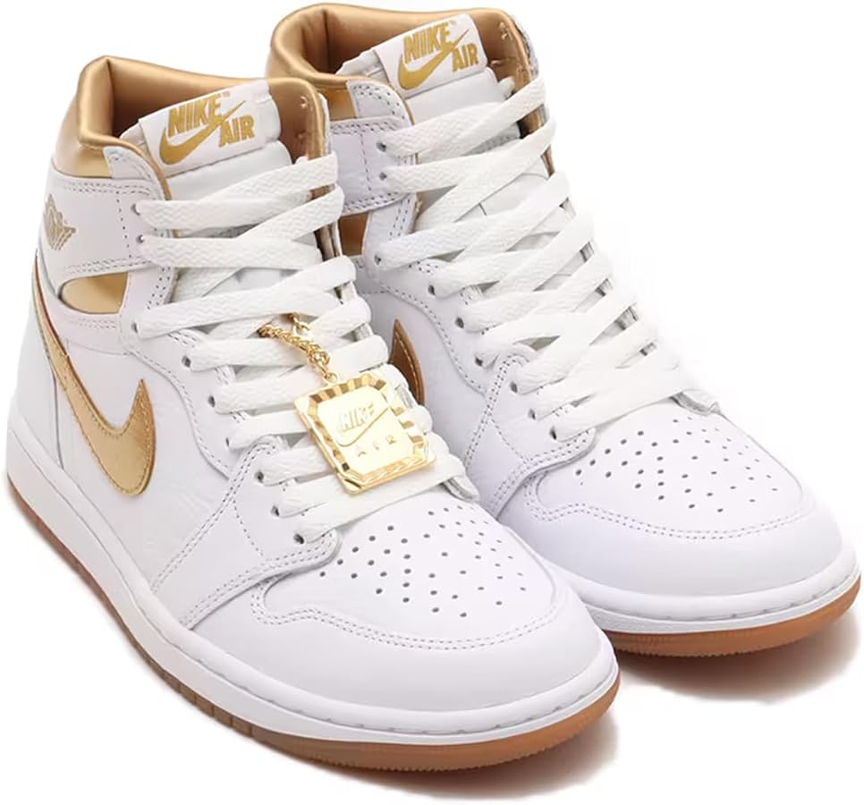 Amazon | [ナイキ] エア ジョーダン 1 レトロ HIGH OG White and Gold