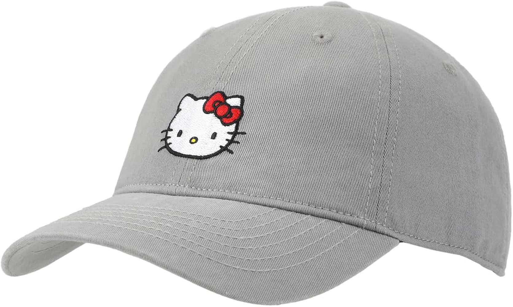 Amazon.com: Hello Kitty Embroidered Character Gray Unstructured
