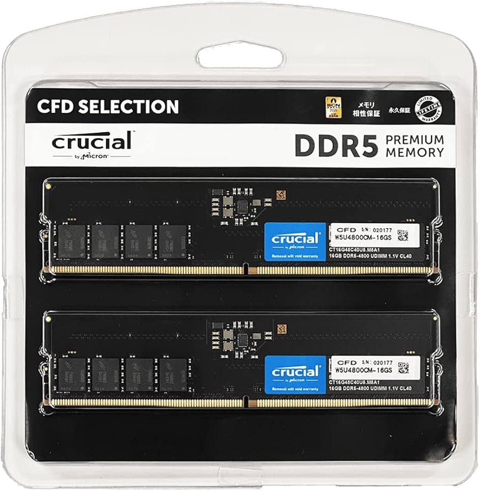 Amazon | CFD販売 デスクトップPC用メモリ DDR5-4800 (PC5-38400) 16GB