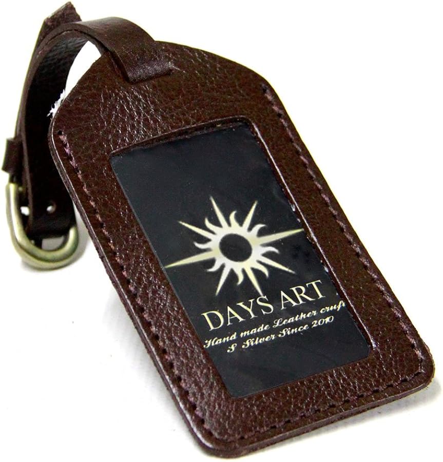 Amazon | [デイズアート] ネームタグ レザー 本革 ラゲージタグ