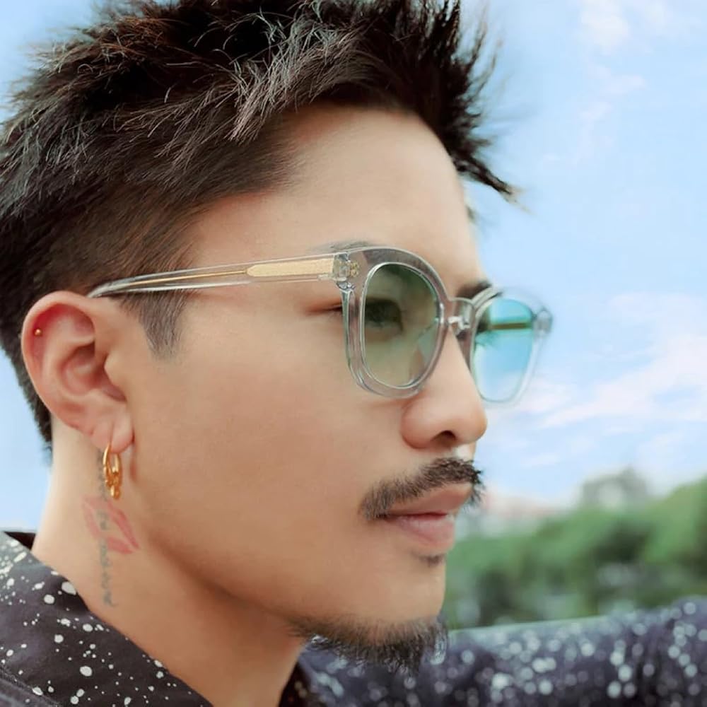 Amazon.co.jp: The Silent Soul サングラスBLUE LENS 数原龍友