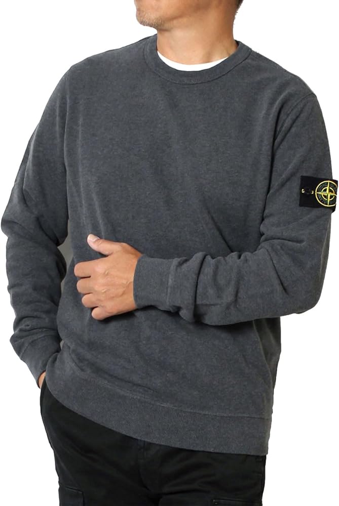 Amazon.co.jp: [ストーンアイランド] ワッペン付き ブラッシュスエット