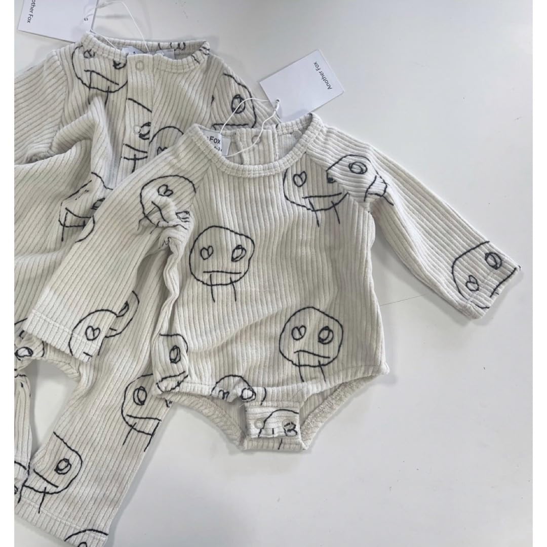 Amazon.co.jp: another fox アナザーフォックス ロンパース 6-9M 長袖