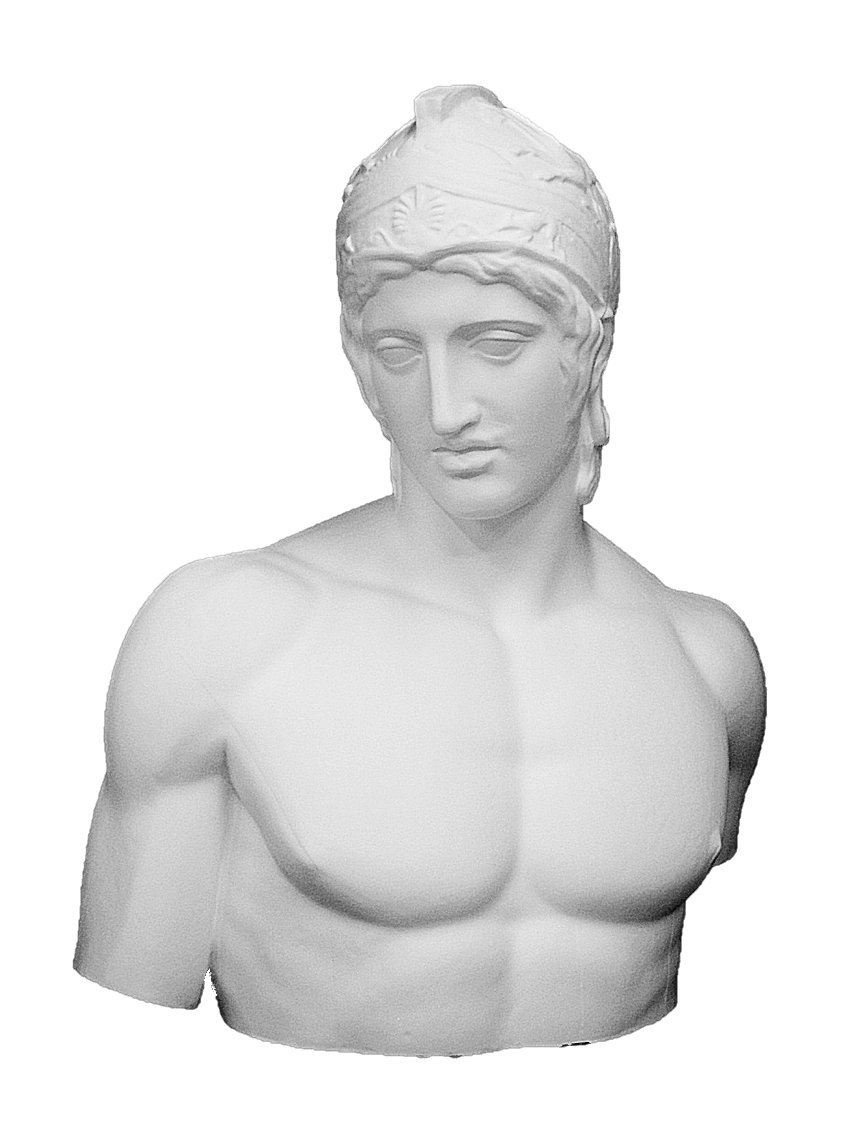 Amazon.co.jp: 石膏像 K－123 ボルゲーゼのマルス胸像 H