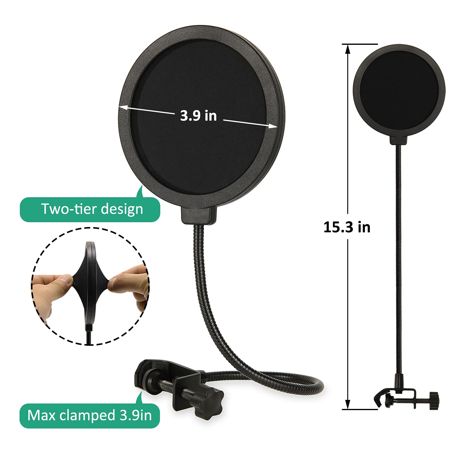 Amazon | AT2020 ショックマウント ポップフィルターとフォーム