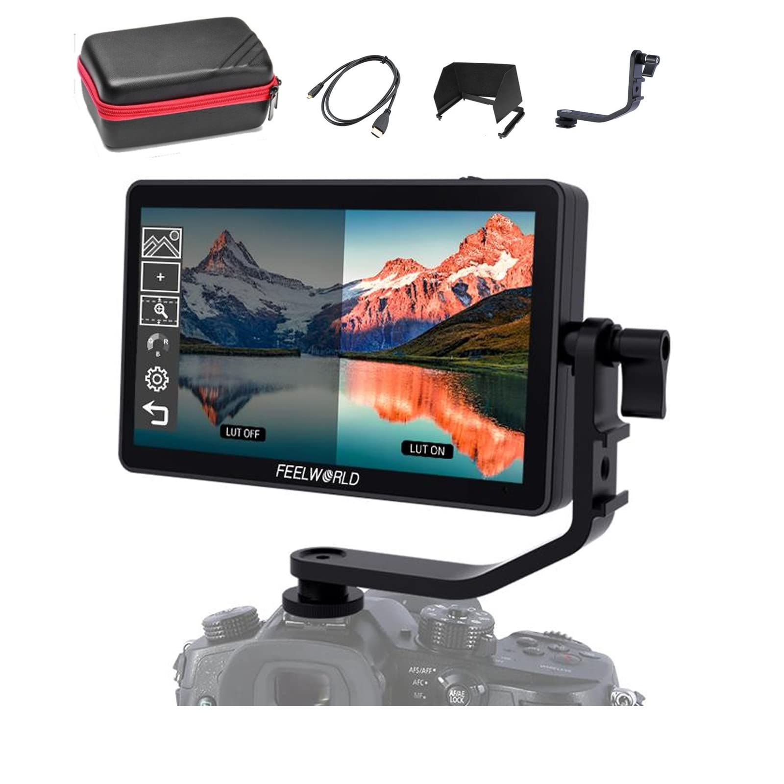 Amazon | FEELWORLD F6 Plus V2 6インチ4Kカメラビデオ モニター
