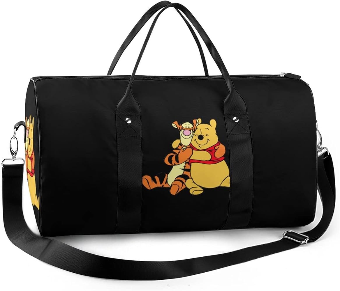Amazon | ジムバッグ くまのプーさん スポーツバッグ ボストンバッグ