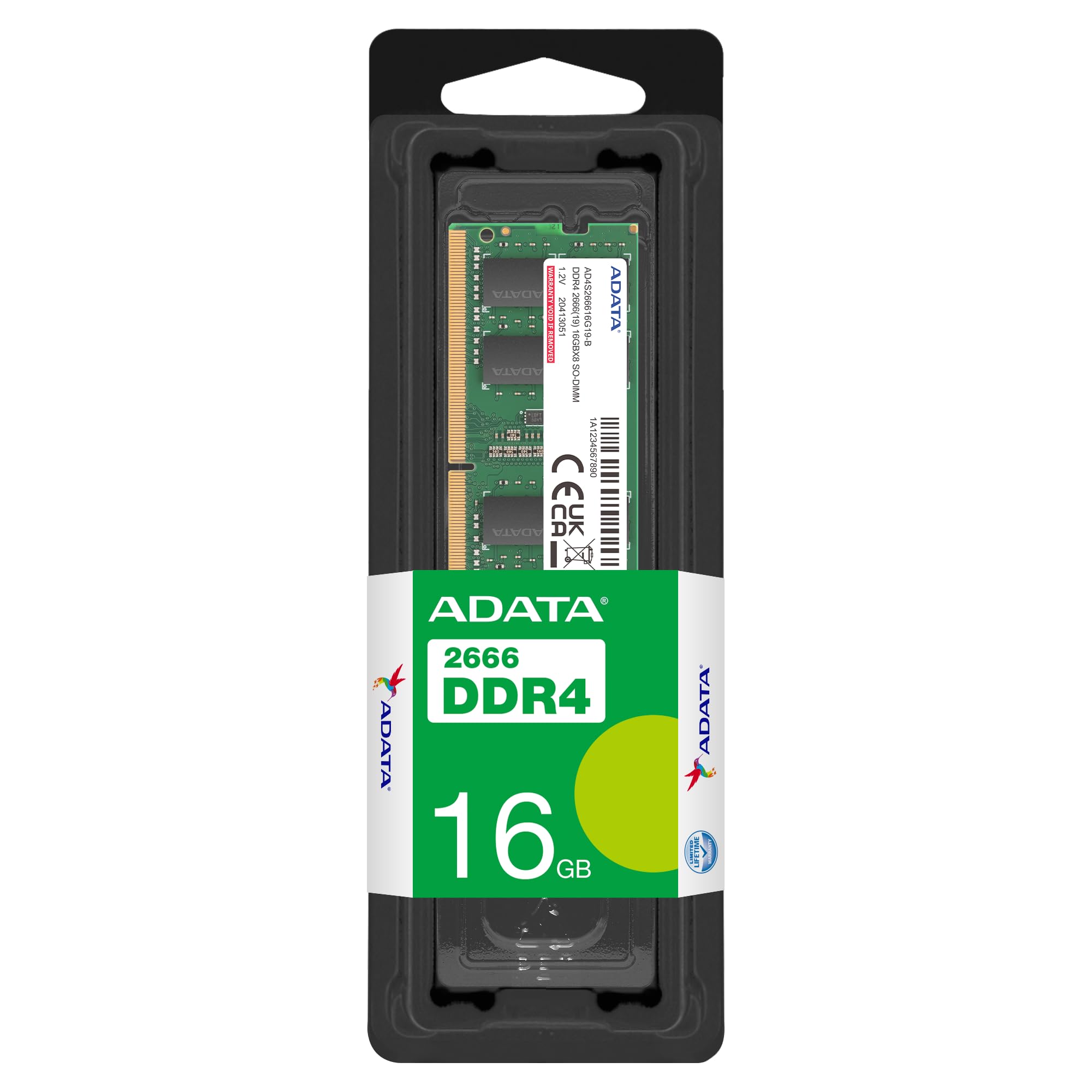 Amazon.co.jp: ADATA ノート用メモリ 16GB DDR4-2666 (PC4-21300) 260