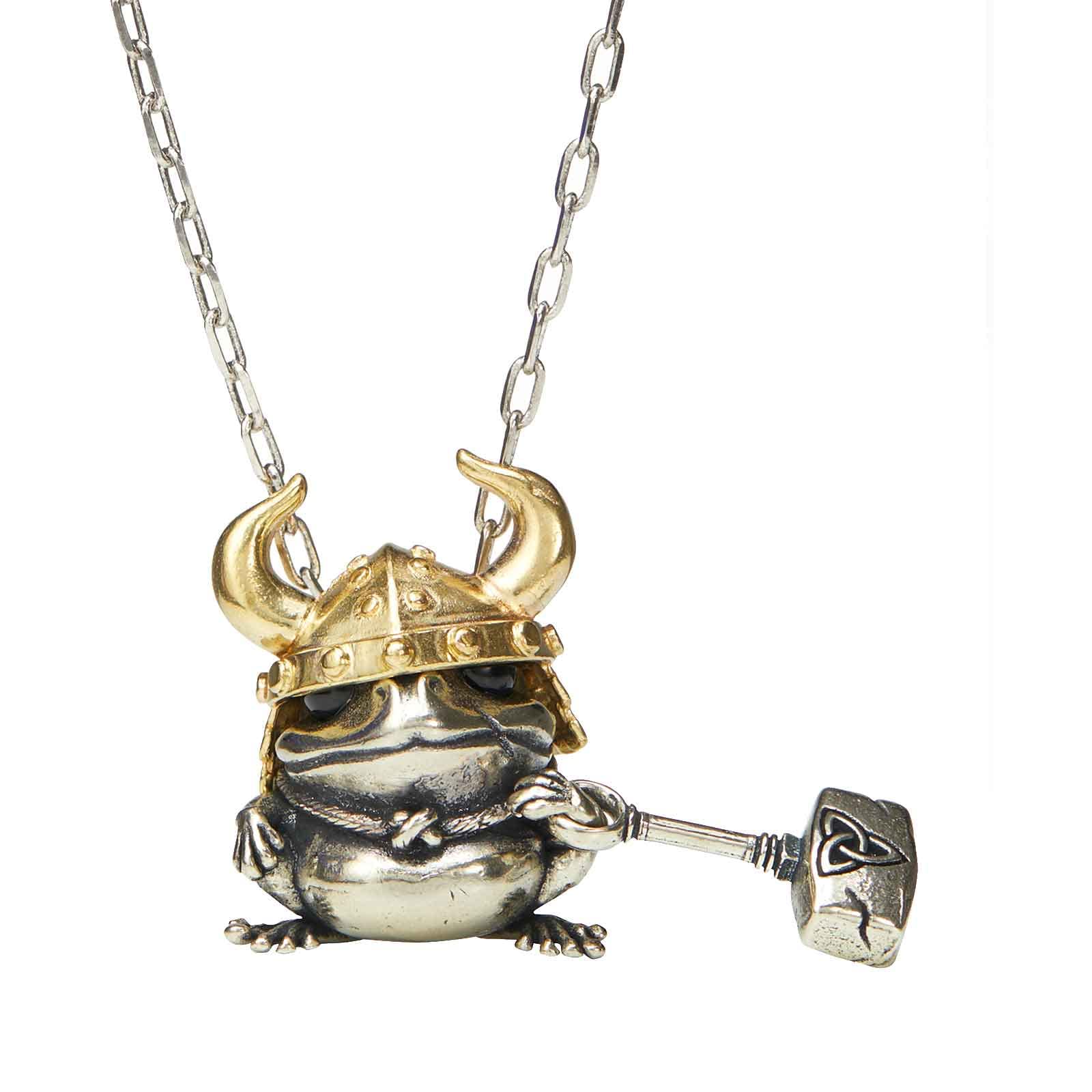 Amazon | vinsiora カエル ライダー ペンダント ネックレス