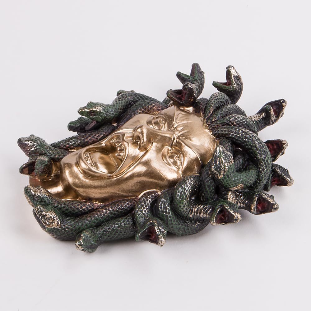 Amazon.co.jp: WSDMAVIS メデューサ頭像 ギリシャの頭 蛇の毛 ゴルゴン