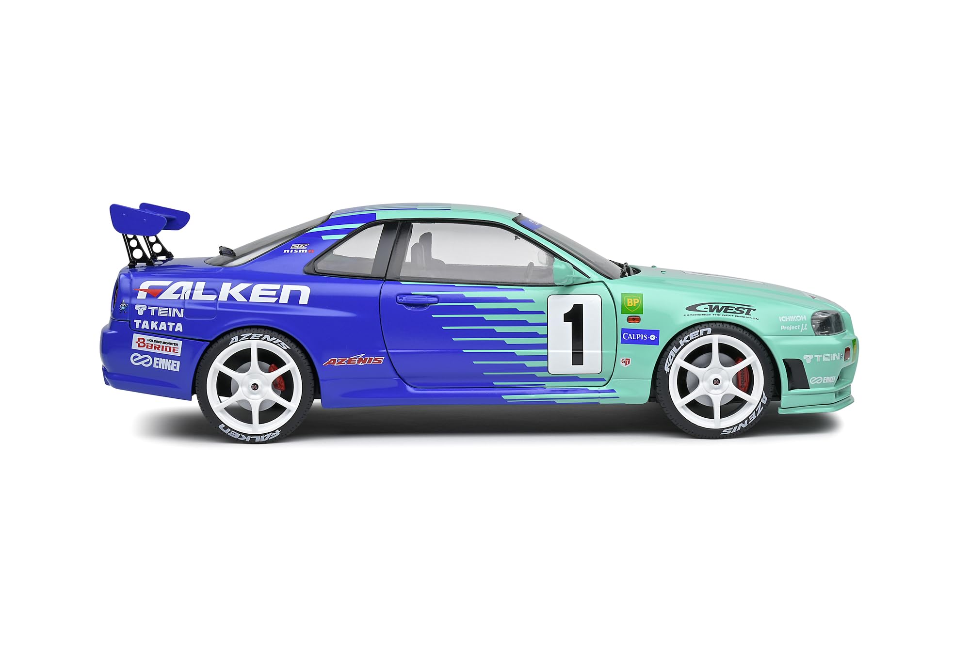 Amazon.com: Solido S1804304 1:18 1999 Nissan Skyline (R34) GT-R