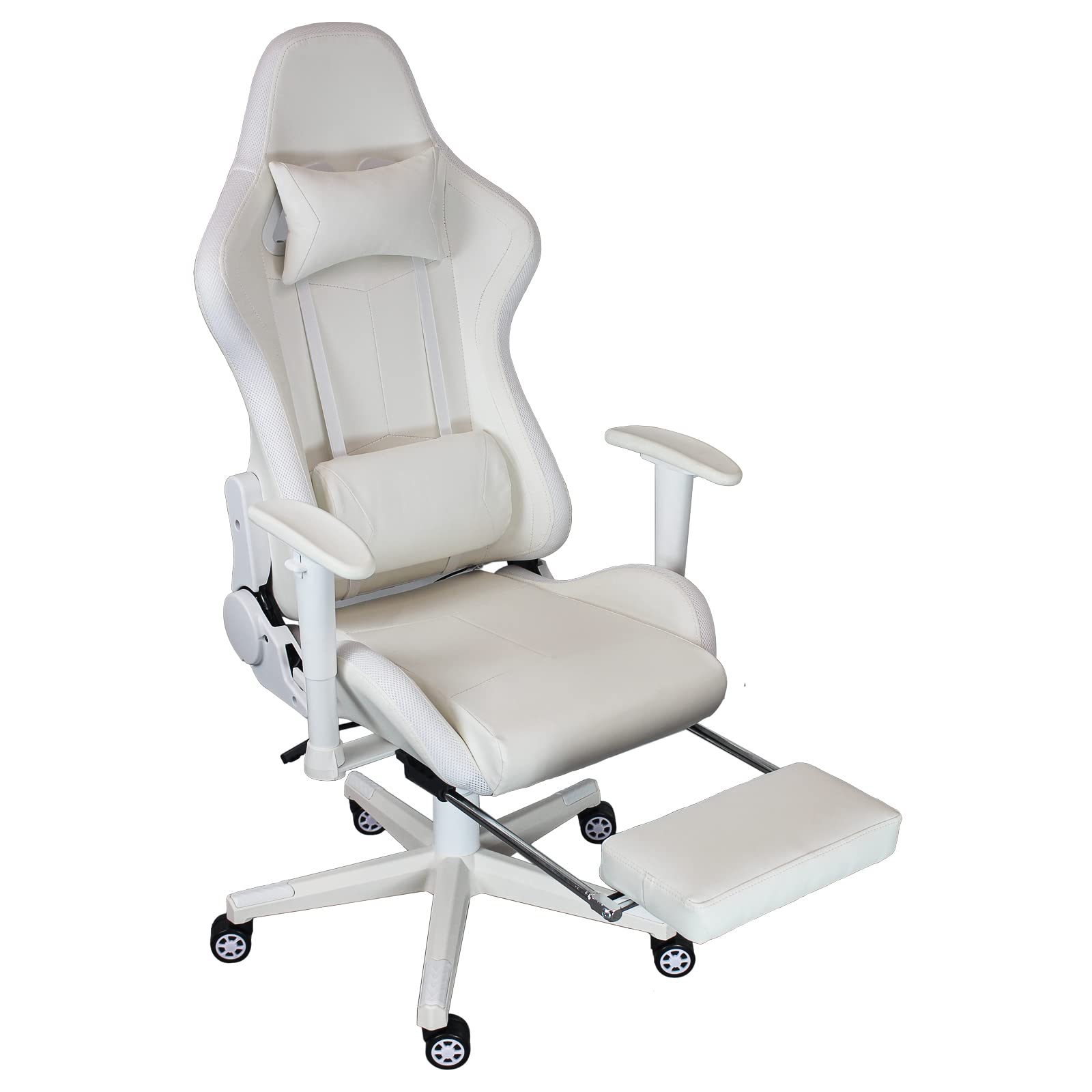 Amazon.co.jp: STYLISH JAPAN 公式 LED ゲーミングチェア 白 椅子