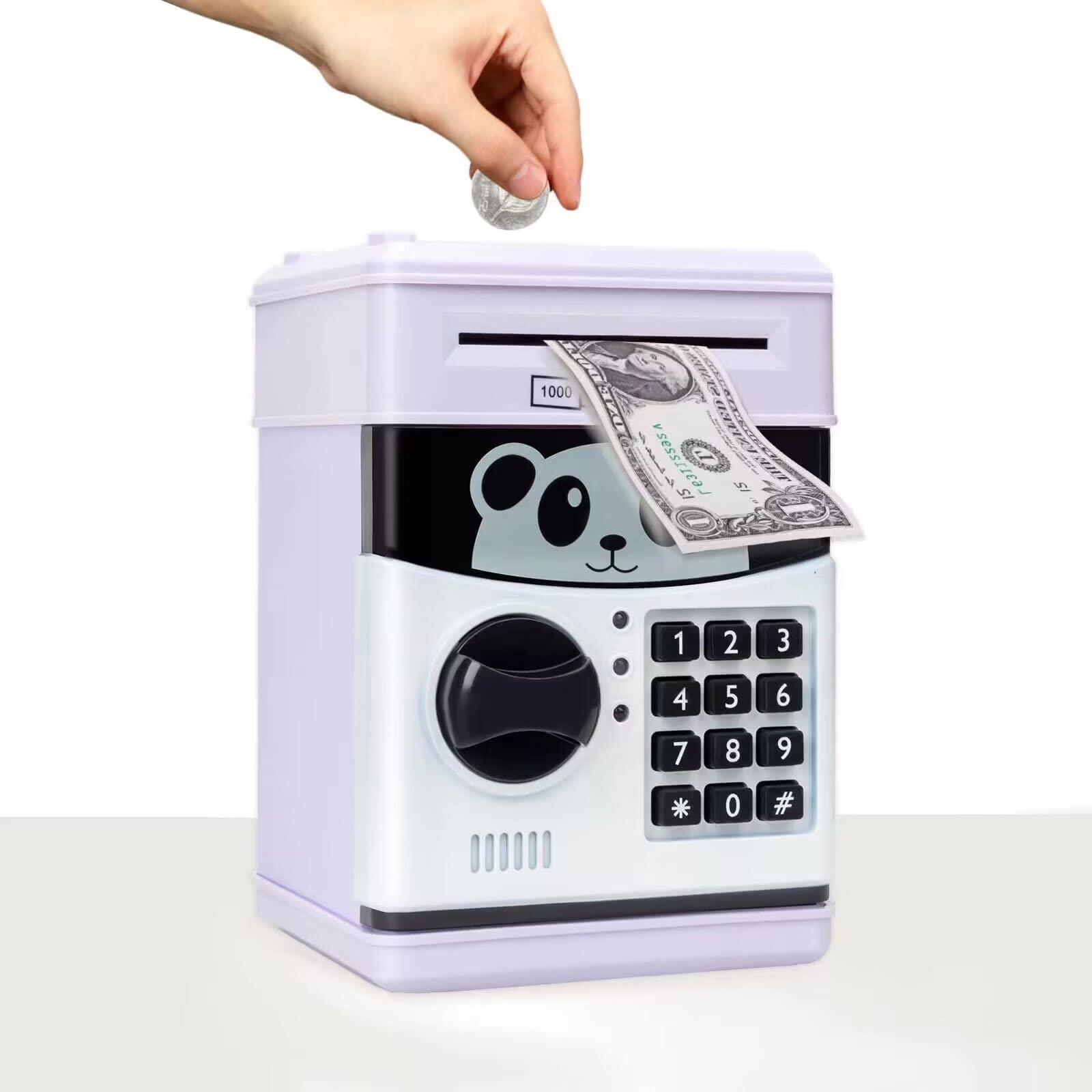 Amazon.co.jp: civan ATM貯金箱 子供用 電子マネーセービングボックス