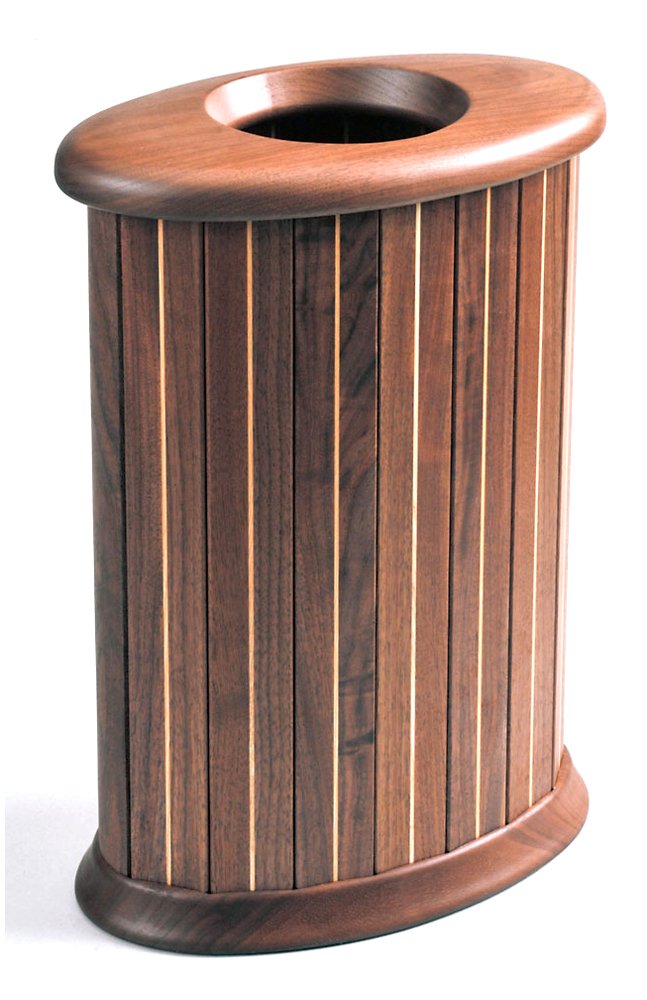 Amazon｜旭川家具 ササキ工芸 天然木 くずかご 楕円 L ウォルナット TB