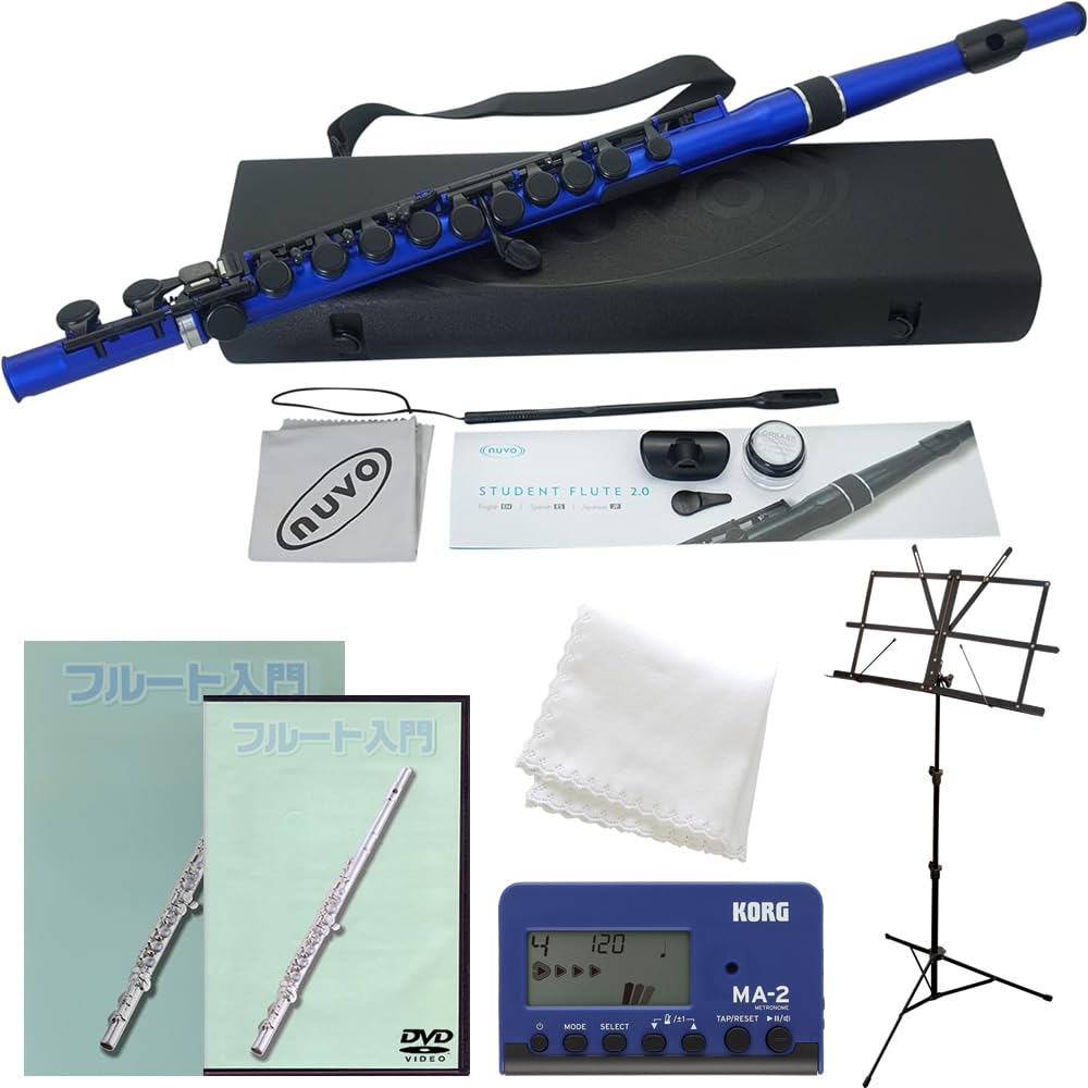 Amazon | Nuvo ヌーボ Student Flute 2.0 BL/BK ブルー/ブラック