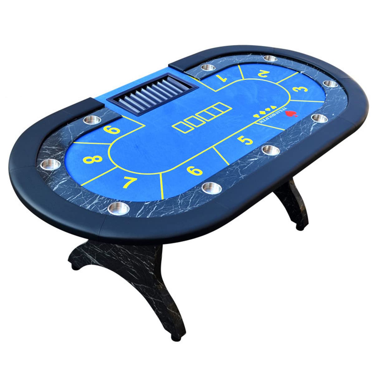 Amazon | 折りたたみ式 テキサスホールデムブラックジャックテーブル