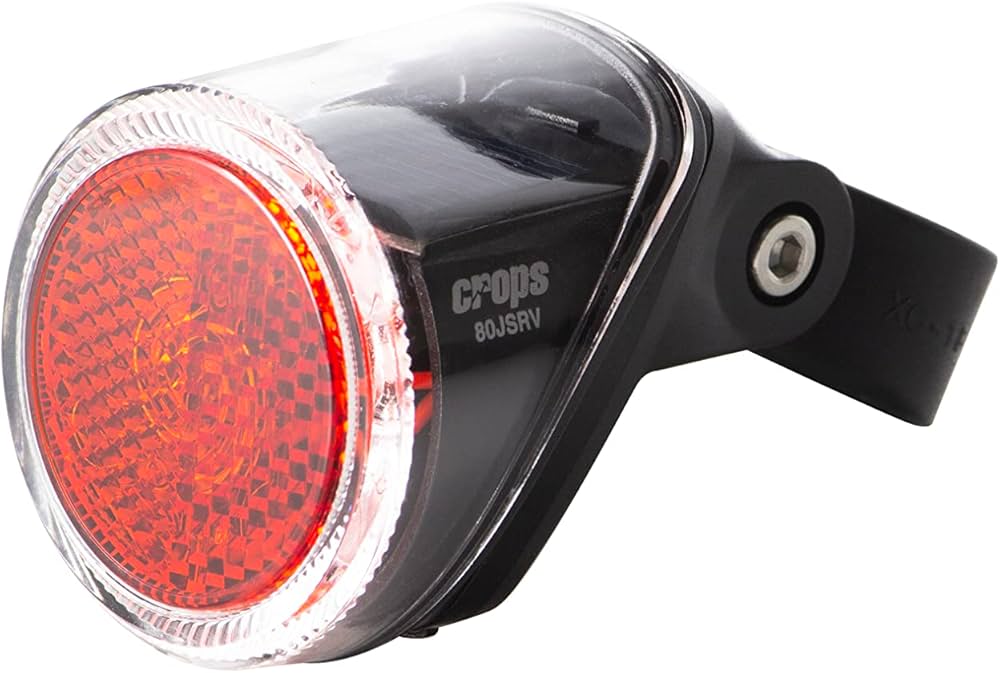 Amazon | クロップス(crops) 自転車 ソーラー充電 反射板テールライト