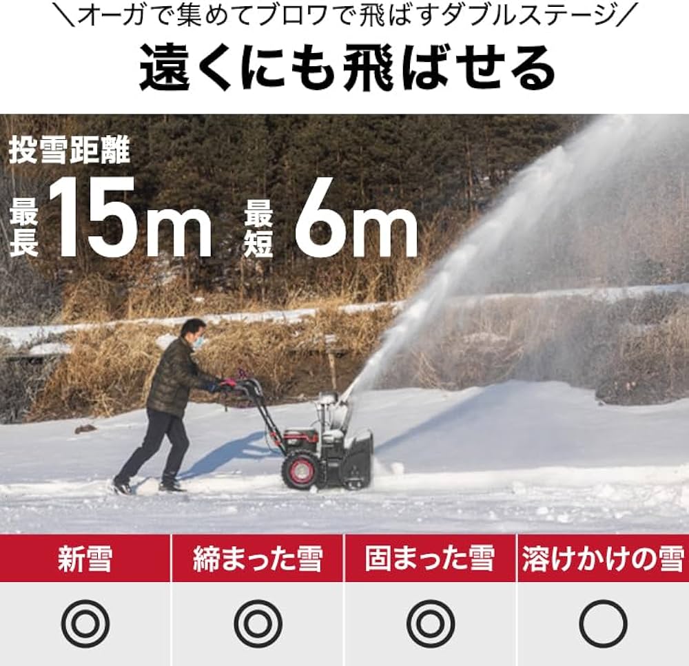 Amazon.co.jp: HAIGE(ハイガー) 電動除雪機 家庭用 充電式（バッテリー