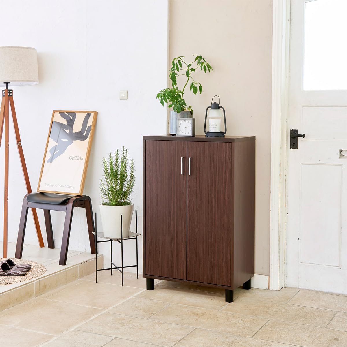 Amazon｜白井産業 下駄箱 シューズボックス 玄関収納 木製 追加や